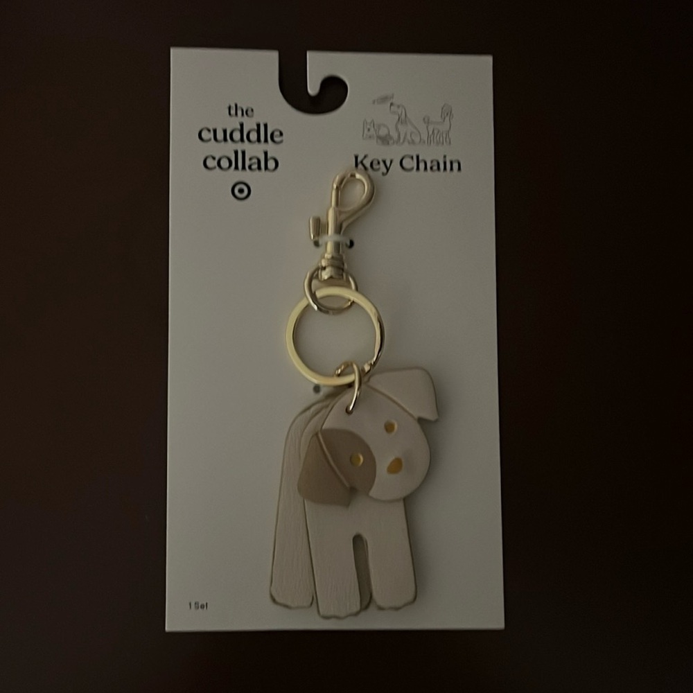 The Cuddle Collab Cream Dog Keychain | NWT 🤍 - Picture 3 of 3